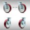 Service Caster 8 Inch SS Poly on Aluminum Caster Set with Roller Bearings 2 Swivel Lock 2 Brake SCC-SS30S820-PAR-BSL-2-TLB-2 - alternate 1